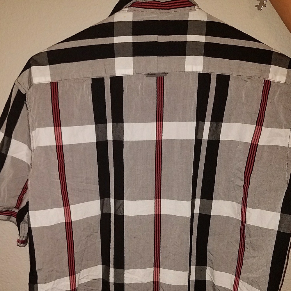 Men's short sleeve button up 7 Diamond